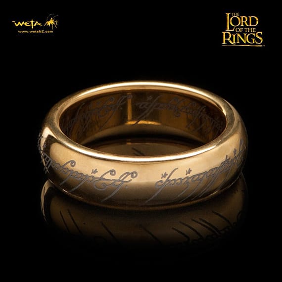 Gold-Plated Tungsten One Ring, Image 1